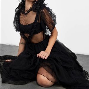 DISTURBIA’S Chaos Tulle Dress UK12, US 8. Xowie Jones, Wednesday Addams